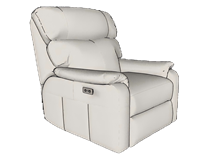 休闲单人扶手沙发3D模型