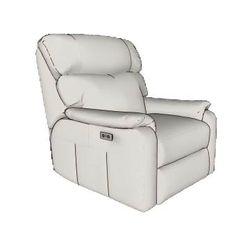 休闲单人扶手沙发SU模型 SU模型下载