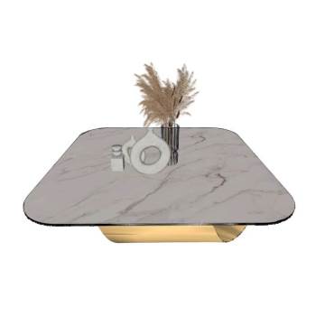 极简风茶几花瓶摆件SU模型 SU模型下载