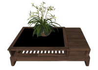 中式木制茶几花瓶 SketchUp模型截图 3D设计素材预览