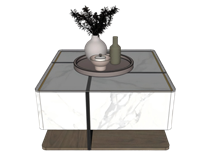 方形茶几咖啡桌SU模型