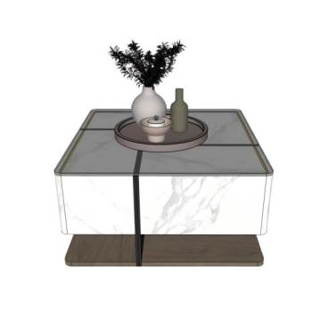 方形茶几咖啡桌SU模型 SU模型下载