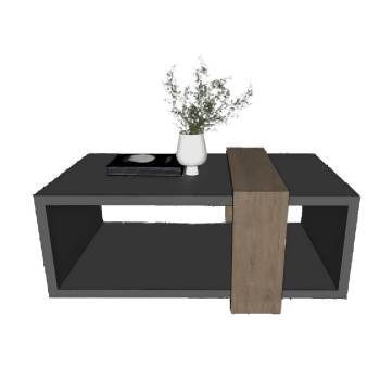 茶几花瓶SU模型 SU模型下载