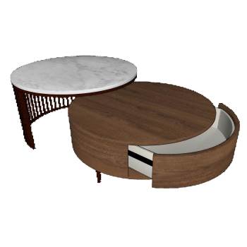 茶几家具SU模型 SU模型下载