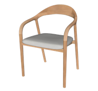 中式扶手椅子3D建模草图