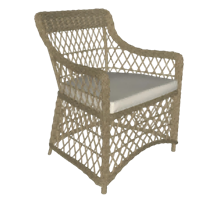 藤椅子家具3D草图模型