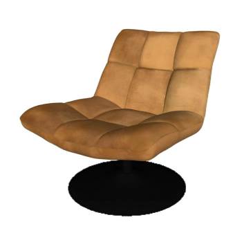 现代简约风格的软包旋转休闲椅su模型 SU模型下载