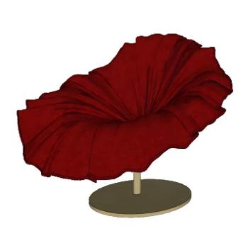 花朵椅子SU模型 SU模型下载