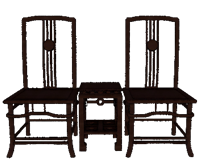 中式椅子家具su模型