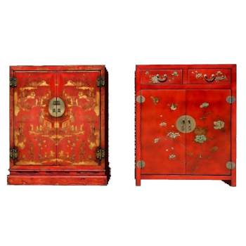 中式漆柜储物柜SU模型 SU模型下载