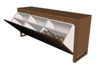 收纳鞋柜子家具3D模型