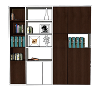 现代风格的组合式定制储物柜子su模型