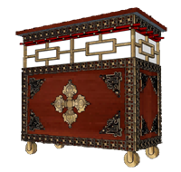 中式古典佛龛柜藏式供桌 SketchUp模型截图 3D设计素材预览