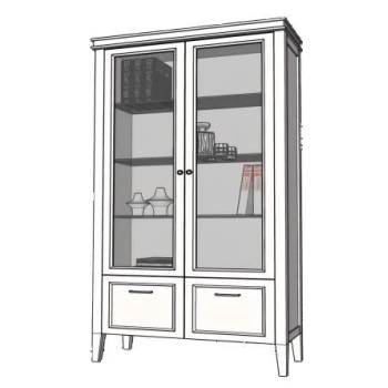 客厅装饰柜玄关展示柜子su模型 SU模型下载