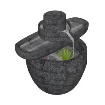 石磨景观流水小品SU模型 SU模型下载