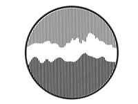 新中式圆形墙饰品山水画的su模型