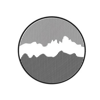 新中式圆形墙饰品山水画的su模型 SU模型下载
