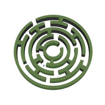 圆形迷宫su模型 SU模型下载