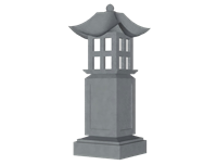 日式景观石灯笼su模型