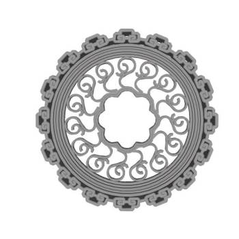 新中式风格的花窗su模型 SU模型下载