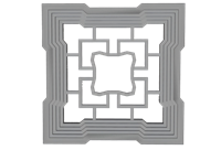 中式花窗方形图案su模型