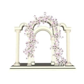 欧式拱门婚庆婚礼su模型 SU模型下载