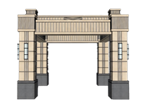 新中式凉亭子su模型