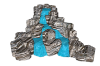 假山流水景观叠石su模型