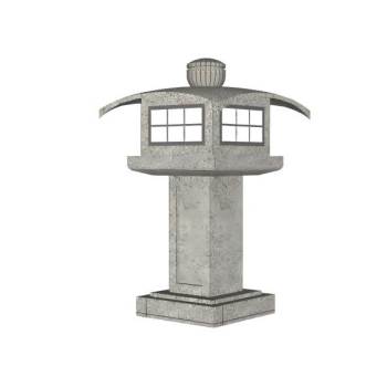 日式石灯笼su模型 SU模型下载