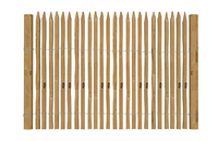 竹篱笆围栏su模型