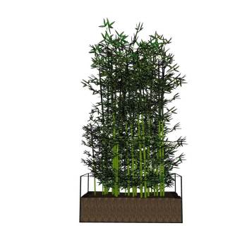 景观竹子竹堆su模型 SU模型下载