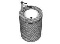 室外洗手盆洗手池su模型