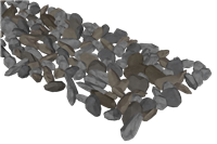 碎石石子路石块鹅卵石景观su模型