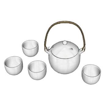 茶具茶杯su模型 SU模型下载