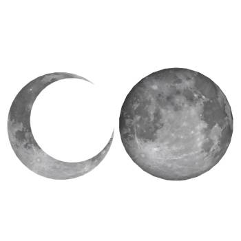 月亮月牙月球装饰su模型 SU模型下载