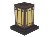 新中式草坪灯景观灯su模型