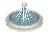 欧式喷泉景观水池su模型