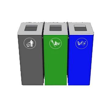 垃圾桶垃圾箱分类su模型 SU模型下载