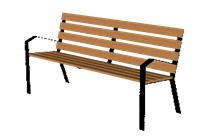 公园长椅公共椅子su模型