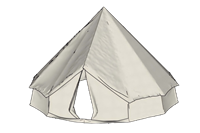 露营帐篷su模型