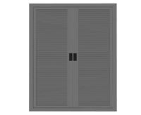 双开百叶门su模型