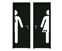 男女公共厕所门su模型