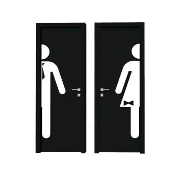 男女公共厕所门su模型 SU模型下载