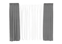 双层窗帘su模型