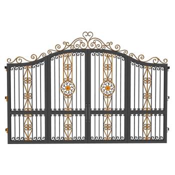 欧式古典风格铁艺大门su模型 SU模型下载