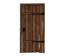 复古风格木门su模型