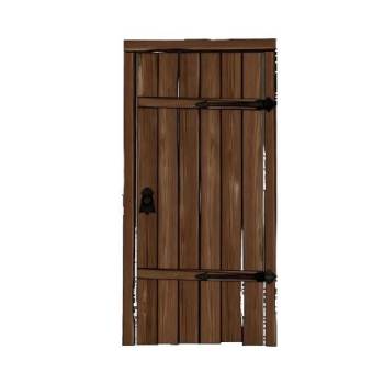 复古风格木门su模型 SU模型下载