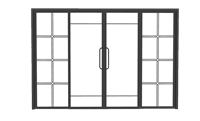 玻璃门推拉门su模型