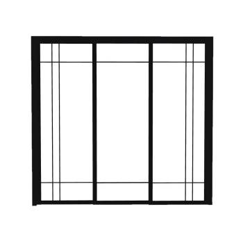 玻璃推拉门su模型 SU模型下载