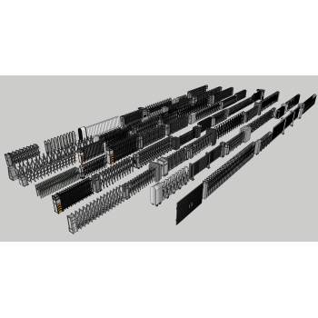 电动门电动伸缩门su模型 SU模型下载